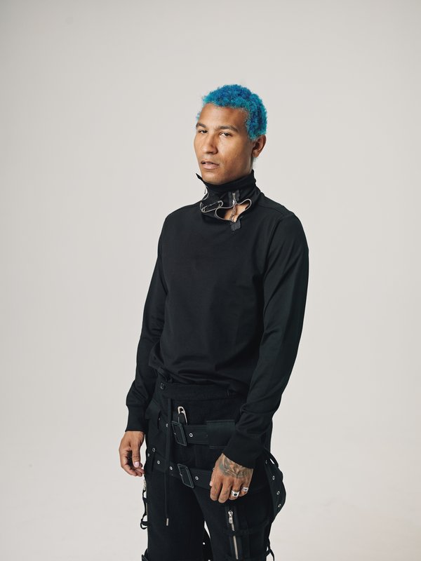 TAKAHIROMIYASHITA The Soloist. Cotton Dual Zip Turtleneck Long