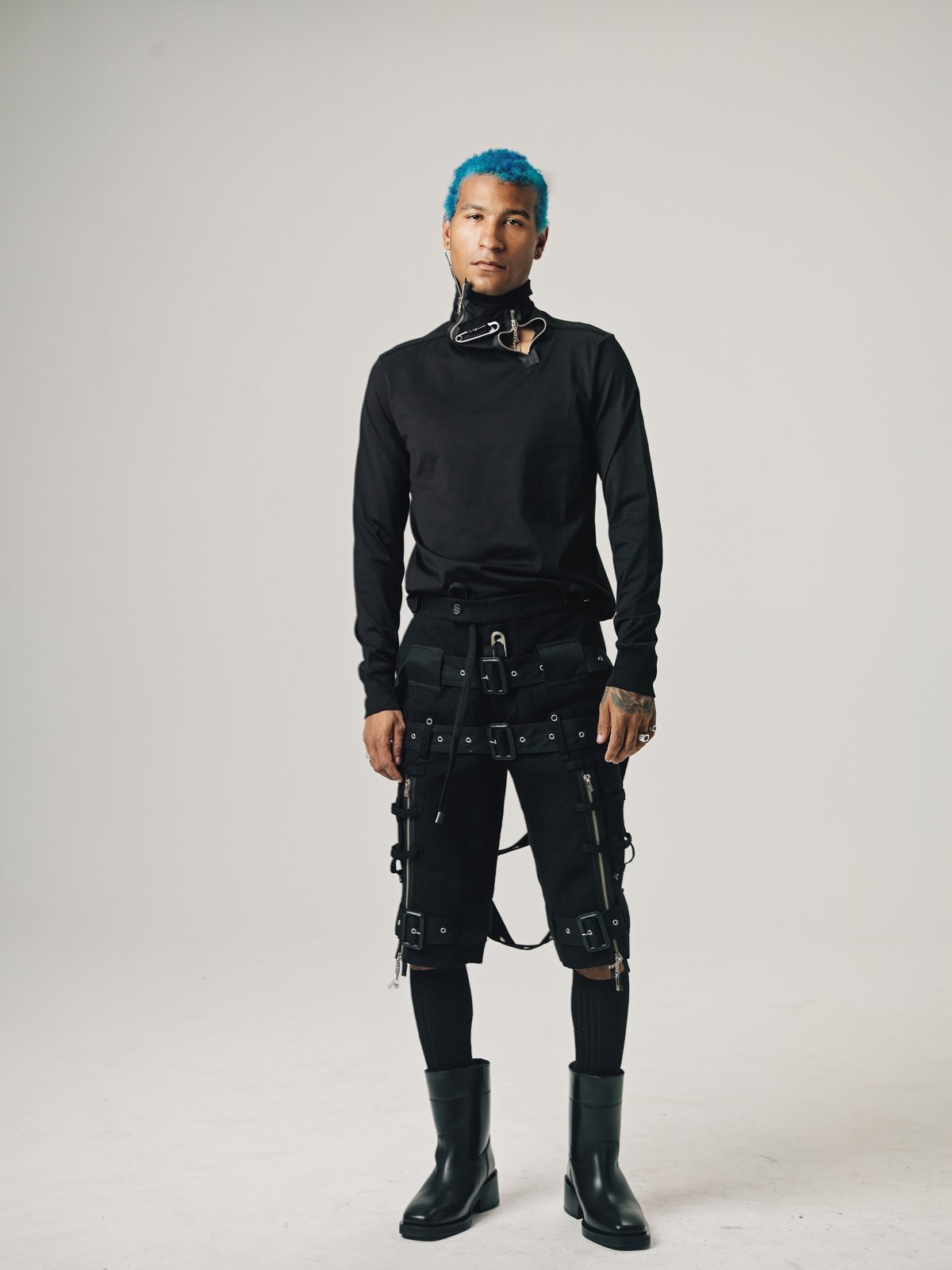 TAKAHIROMIYASHITA The Soloist. Cotton Dual Zip Turtleneck Long