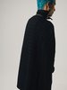 TAKAHIROMIYASHITA The Soloist. Wool Knit Zip Boat Neck Aran Cape - Black - Thumbnail 5