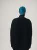TAKAHIROMIYASHITA The Soloist. Wool Knit Zip Boat Neck Aran Cape - Black - Thumbnail 6