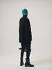 TAKAHIROMIYASHITA The Soloist. Wool Knit Zip Boat Neck Aran Cape - Black - Thumbnail 9