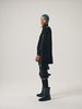 TAKAHIROMIYASHITA The Soloist. Wool Knit Zip Boat Neck Aran Cape - Black - Thumbnail 11