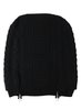 TAKAHIROMIYASHITA The Soloist. Wool Knit Zip Boat Neck Aran Cape - Black - Thumbnail 14