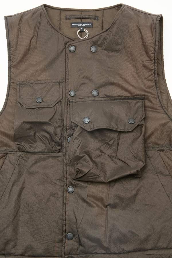 Engineered Garments Cover Vest - Brown | Garmentory