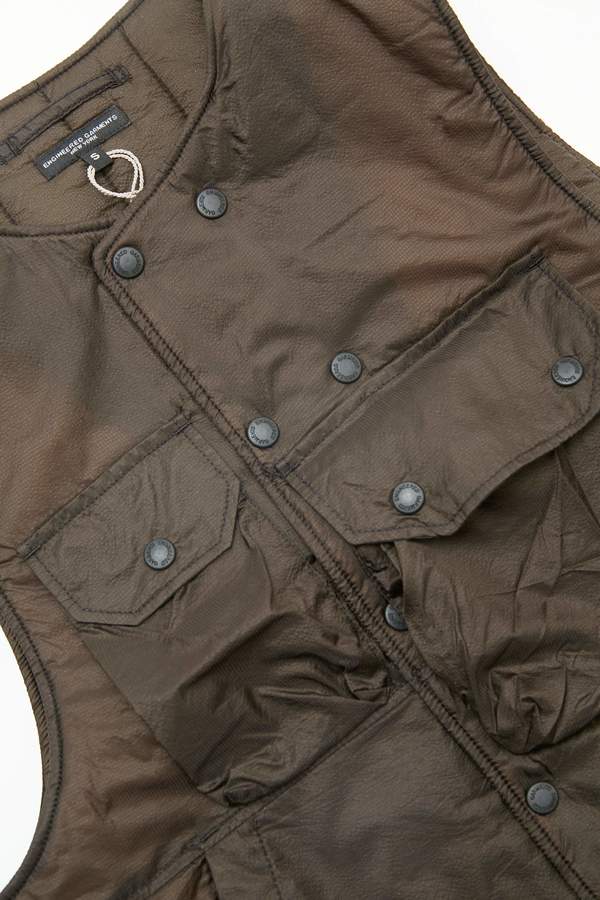 Engineered Garments Cover Vest - Brown | Garmentory