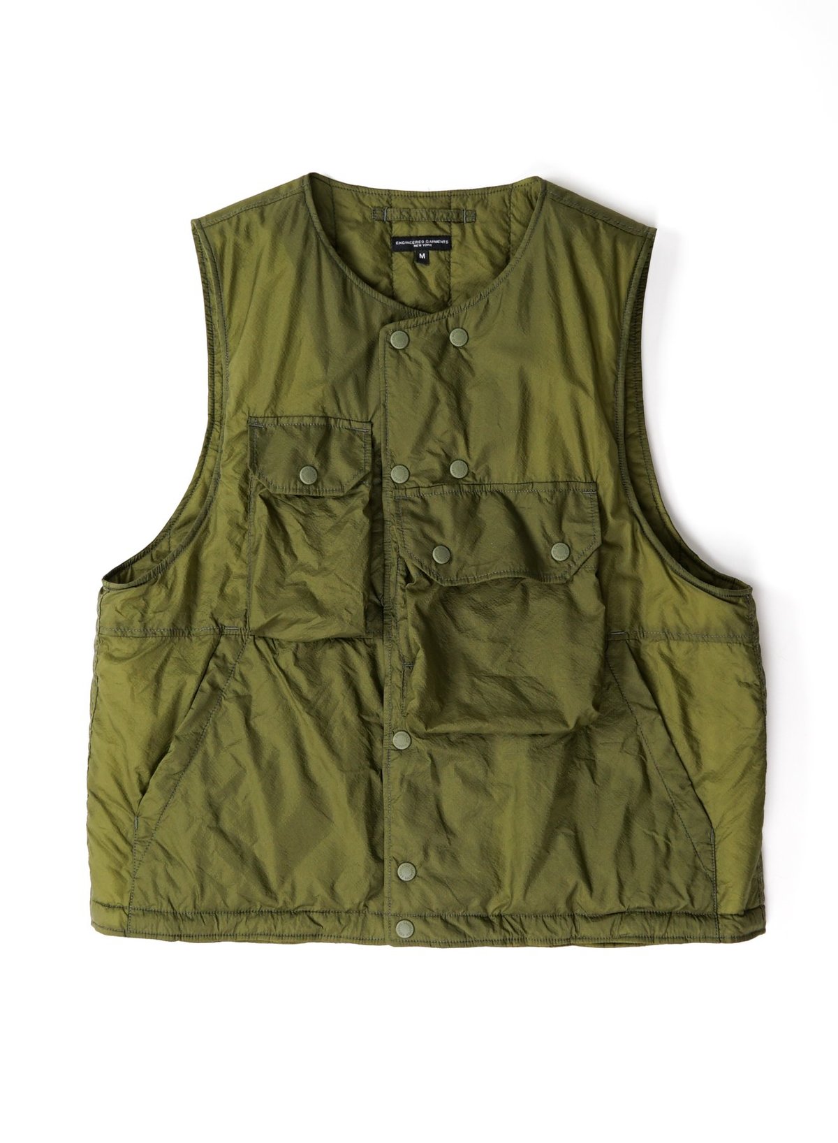 Engineered Garments Cover Vest - Olive Nylon | Garmentory