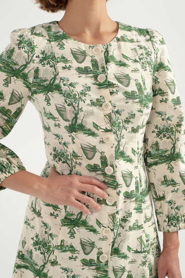 baum und pferdgarten green dress Baum und Pferdgarten, Womens, Avani Dress, Herbal Garden Sequins, 8 at Amazon Women's Clothing store