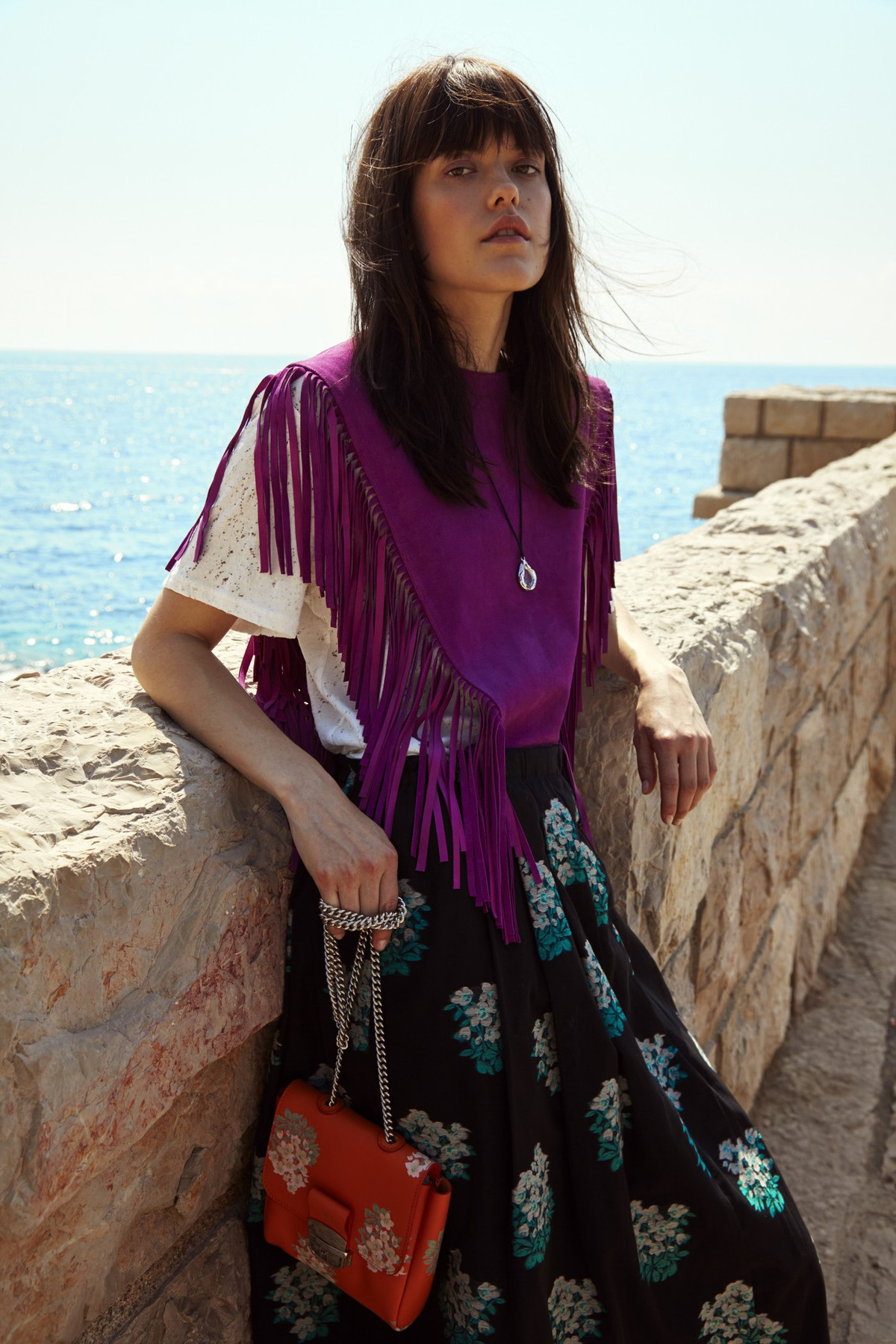 Roseanna Floral Print Pull On Full Skirt - Image 4 of 4