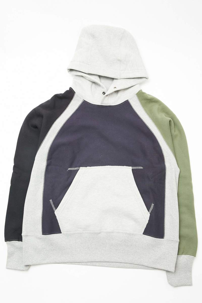 ＥＧ　WORKADAY Combo Raglan Hoodie Engineered Garments Cotton Heavy Fleece Workaday Combo