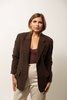 Vintage Wool Blazer - Chocolate Brown - Thumbnail 1