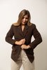 Vintage Wool Blazer - Chocolate Brown - Thumbnail 2