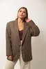 Vintage Houndstooth Blazer - TAN - Thumbnail 1