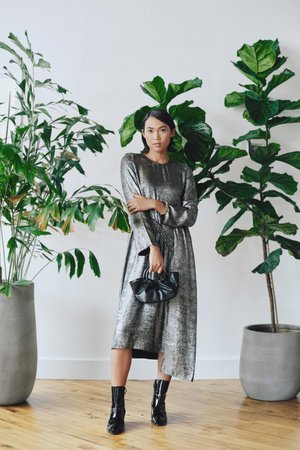 Stine Goya Ilona Dress - Silver | Garmentory