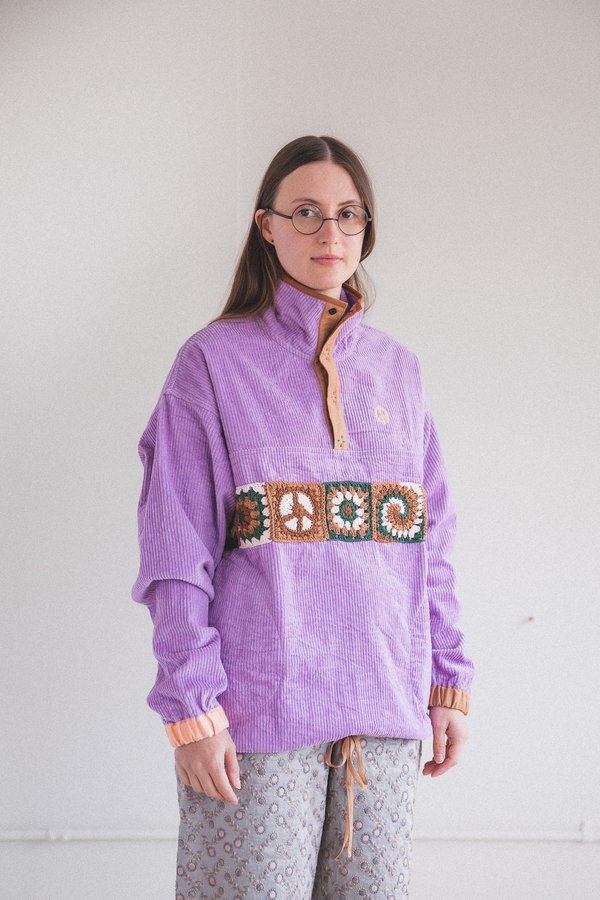 STORY mfg. POLITE PULLOVER - BRIGHT LILAC CORDUROY | Garmentory