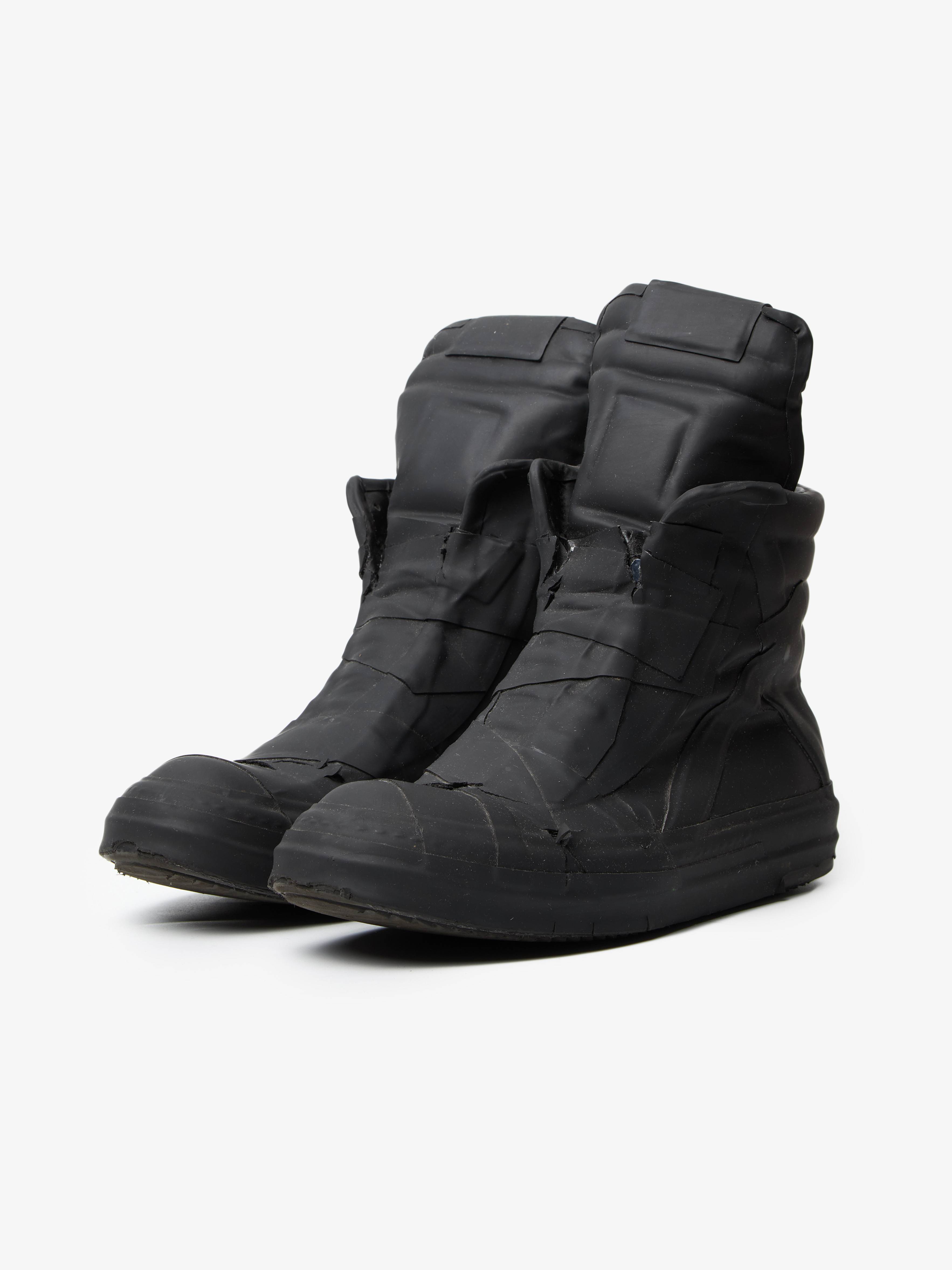PRE-LOVED Rick Owens Drkshdw Geobasket High Boots - black
