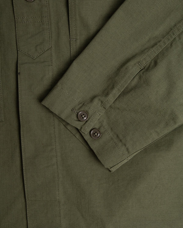 Engineered Garments Fatigue Shirt - Olive Cotton Ripstop | Garmentory