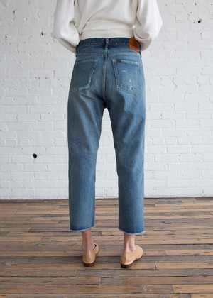 Chimala Selvedge Wide Tapered Cut Denim - Vintage Repair | Garmentory