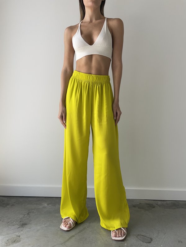 yellow neon pants