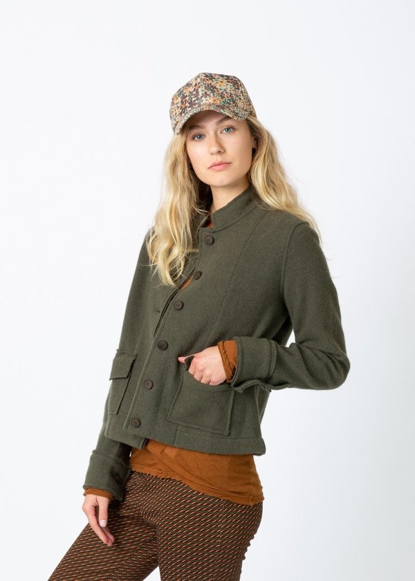 MJ. Watson Cashmere Wool Jacket - Olive