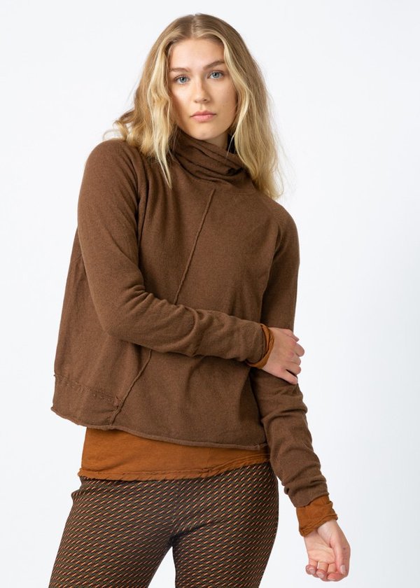 MJ. Watson High Neck Cashmere Sweater - Spice