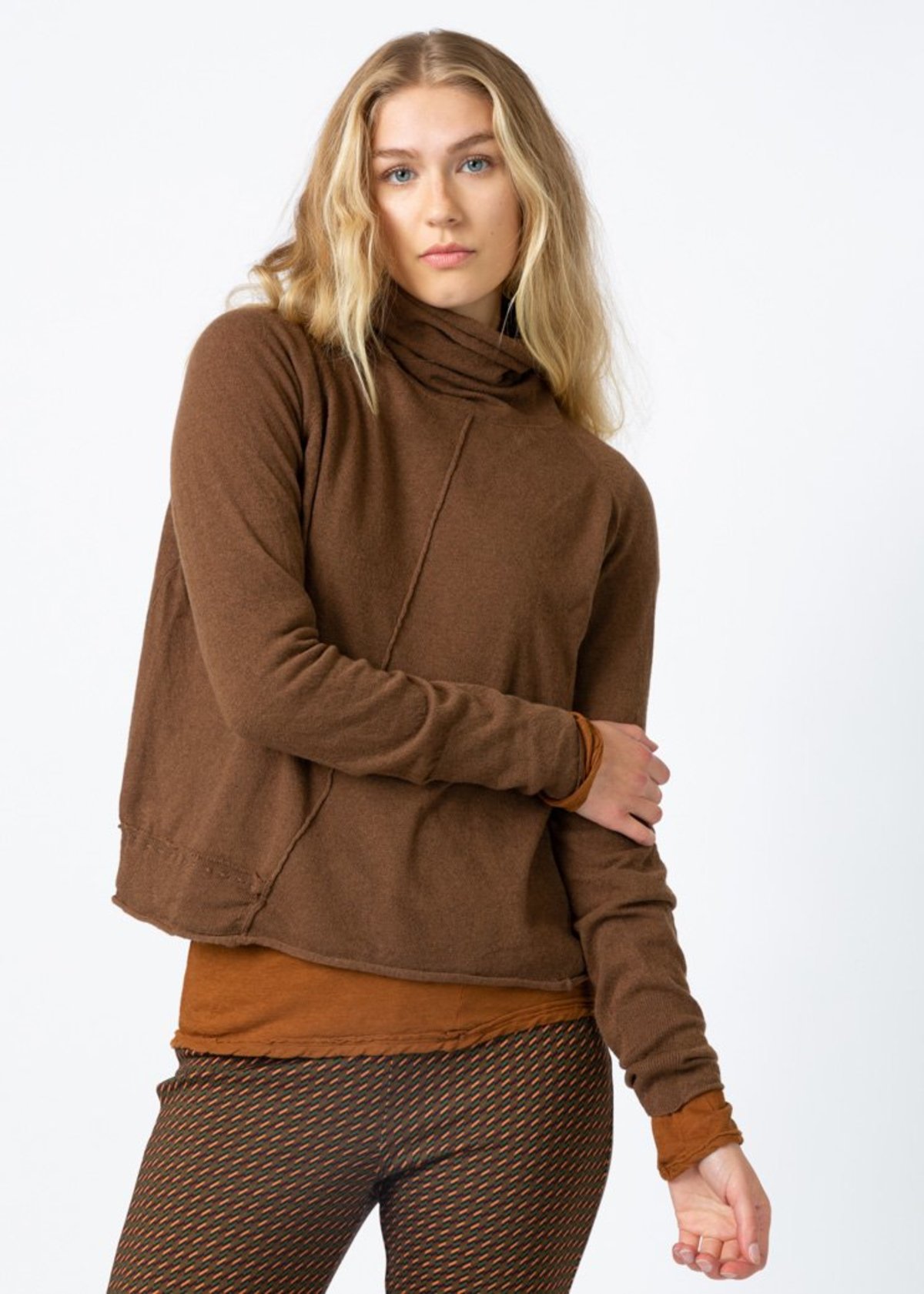 MJ. Watson High Neck Cashmere Sweater - Spice - Image 1 of 5