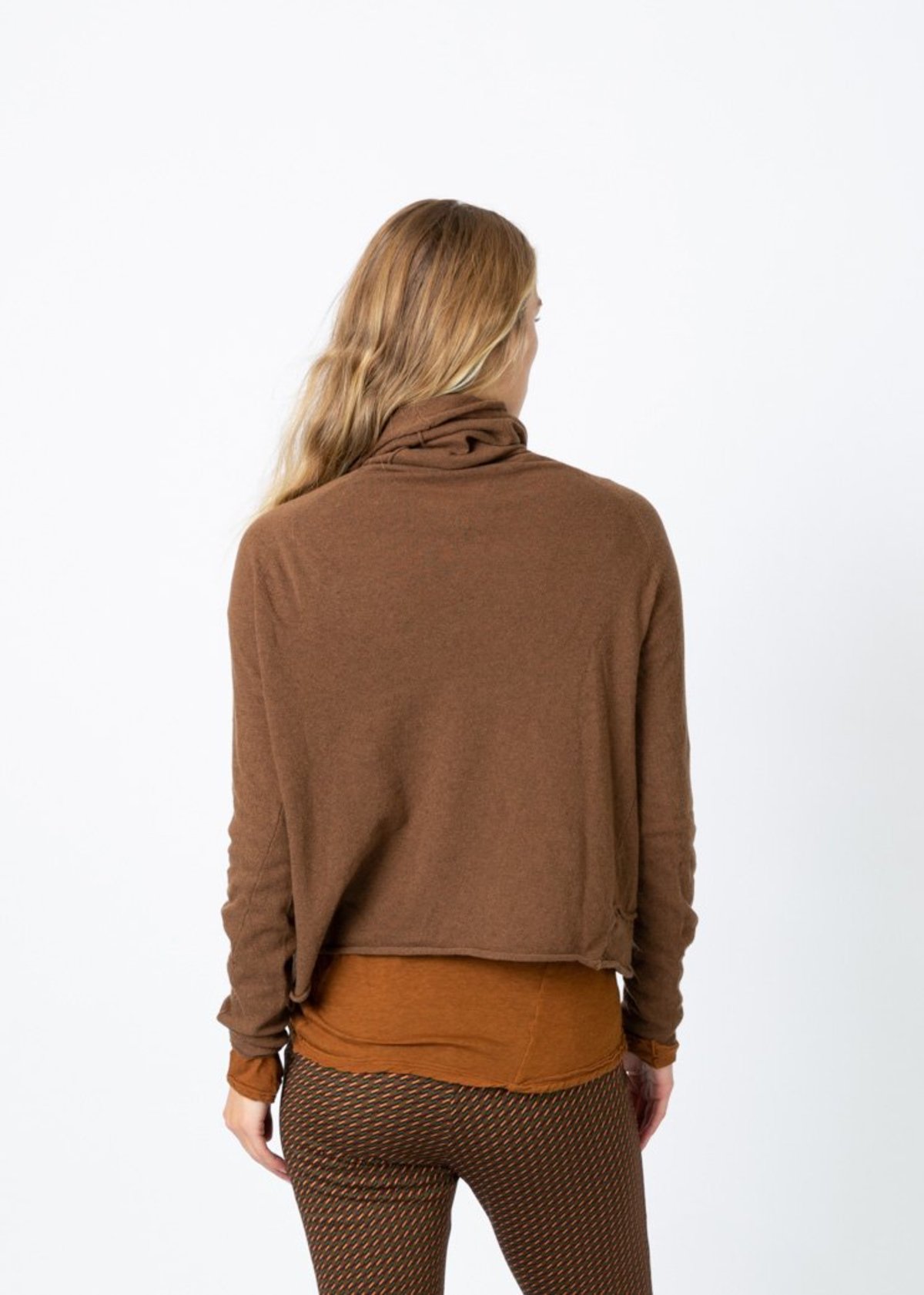 MJ. Watson High Neck Cashmere Sweater - Spice - Image 4 of 5