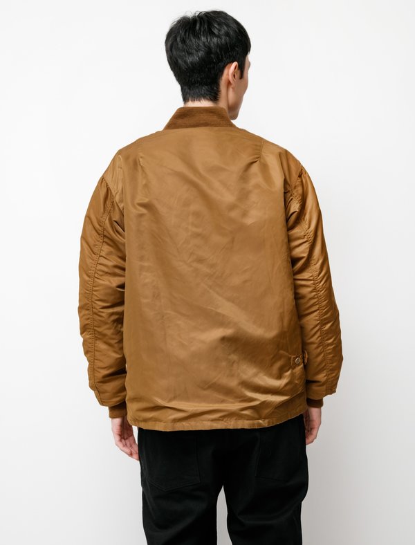 Engineered Garments Flight Satin Nylon Aviator Jacket - Coyote