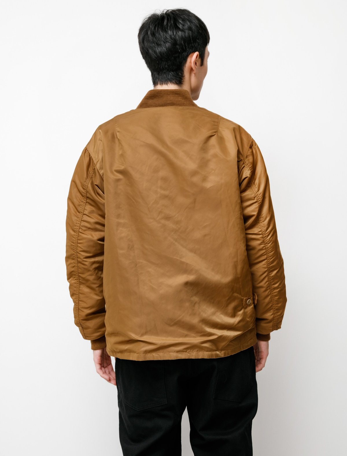 Engineered Garments Flight Satin Nylon Aviator Jacket - Coyote
