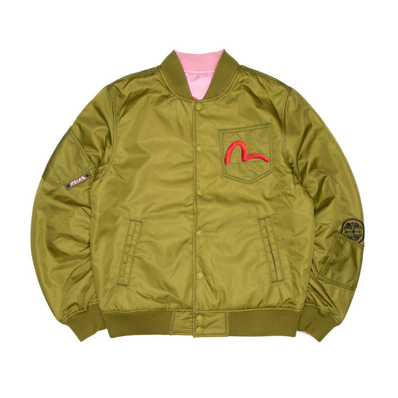 evisen×TBPR reversible jacket XL EVISEN SKATEBOARDS LCD REVERSIBLE JACKET OLIVE – Olympia