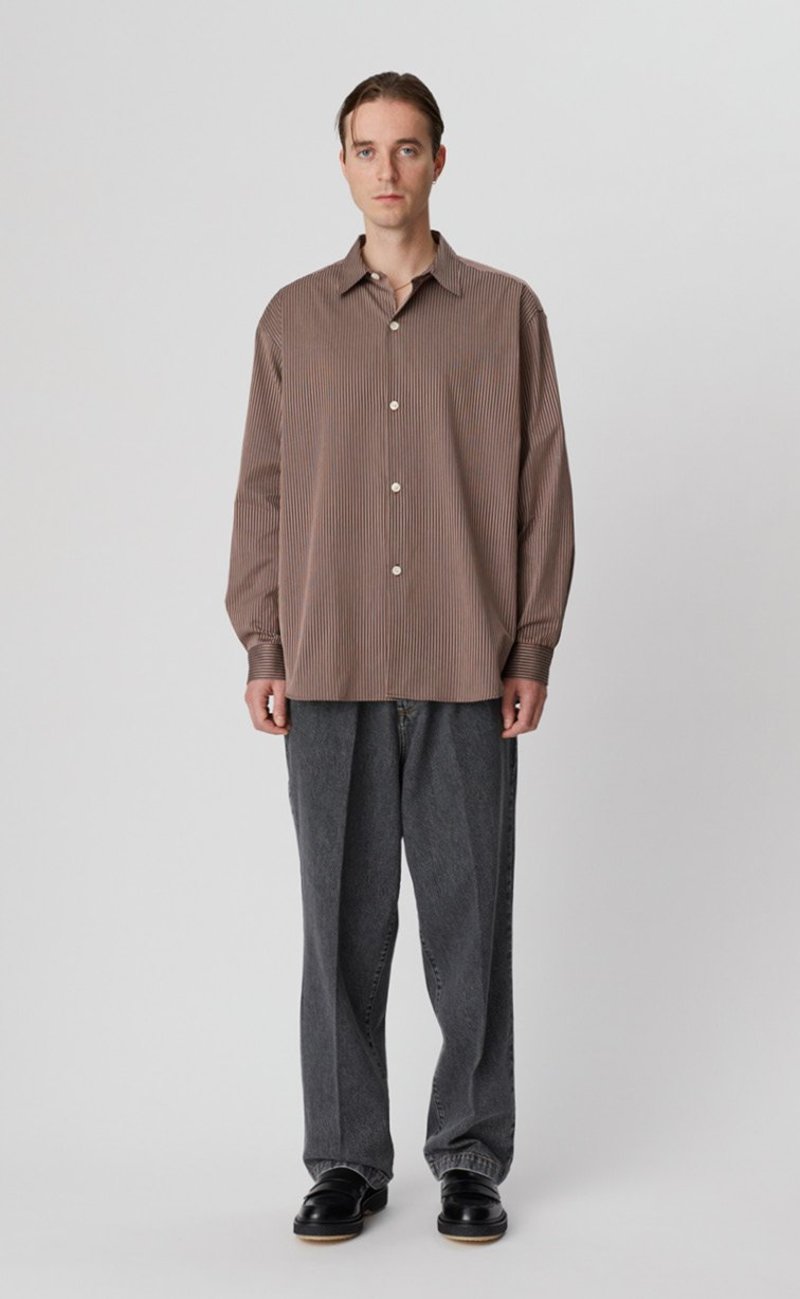 mfpen エムエフペン Generous Shirt 70s STRIPE Generous 70s Shirt in Stripe