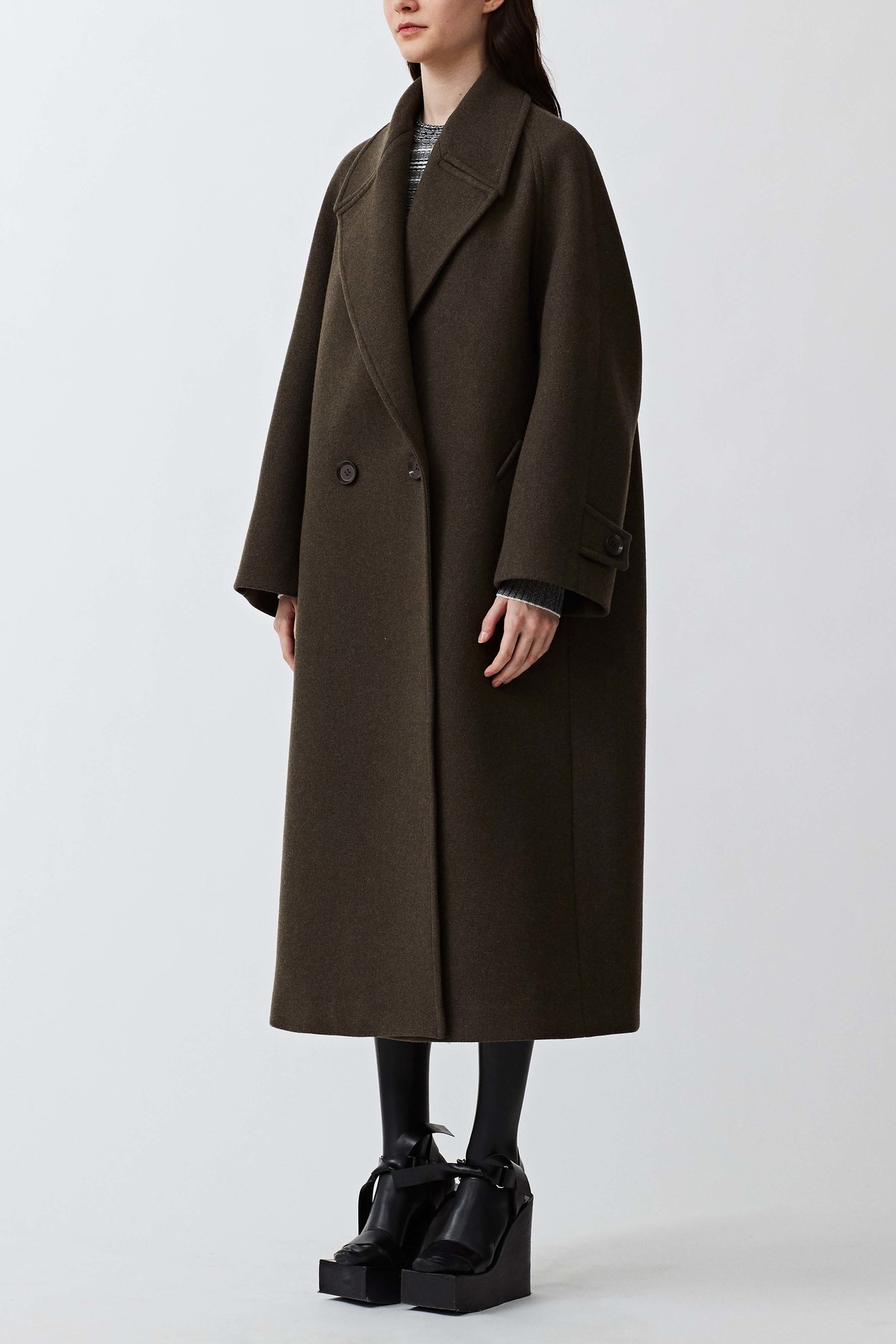 Christian Wijnants Cilian Wool Coat - Rusty Black - Image 2 of 8