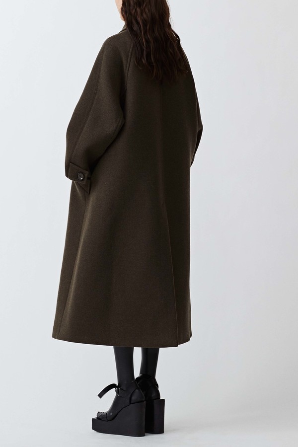 Christian Wijnants Cilian Wool Coat - Rusty Black