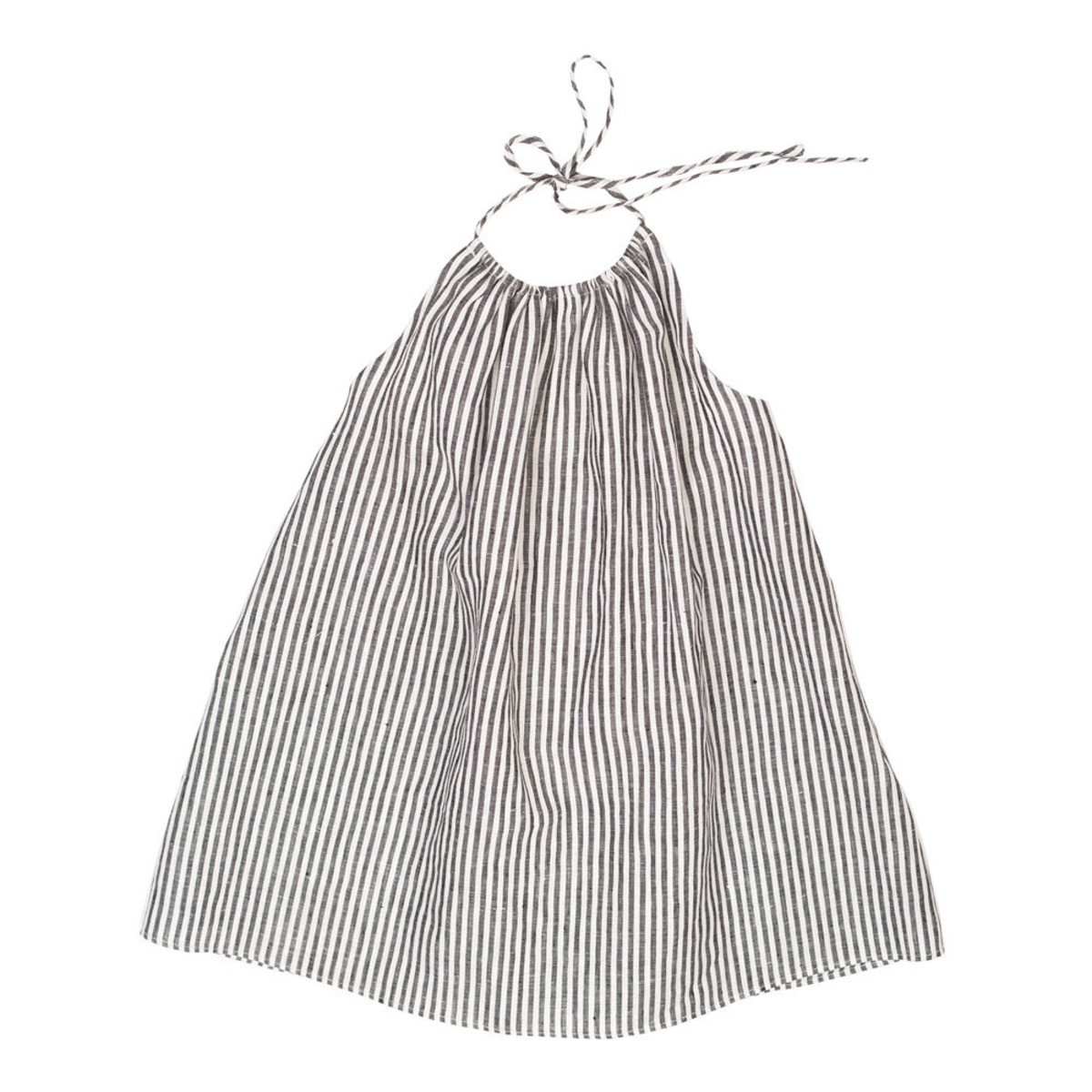 KIDS Soor Ploom Iona Dress - Black White Ticking Stripe | Garmentory