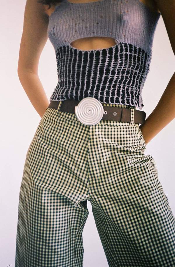 Coming of Age Unisex Pant - Black/Yellow Gingham