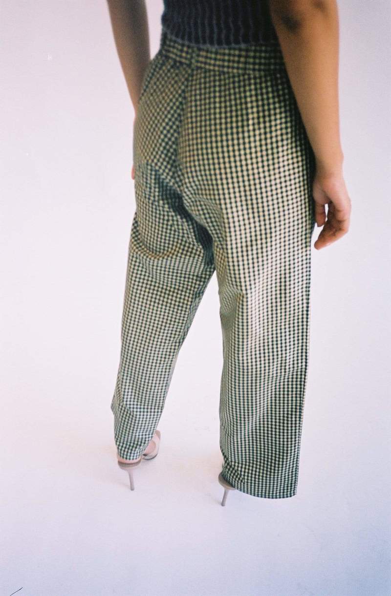Coming of Age Unisex Pant - Black/Yellow Gingham