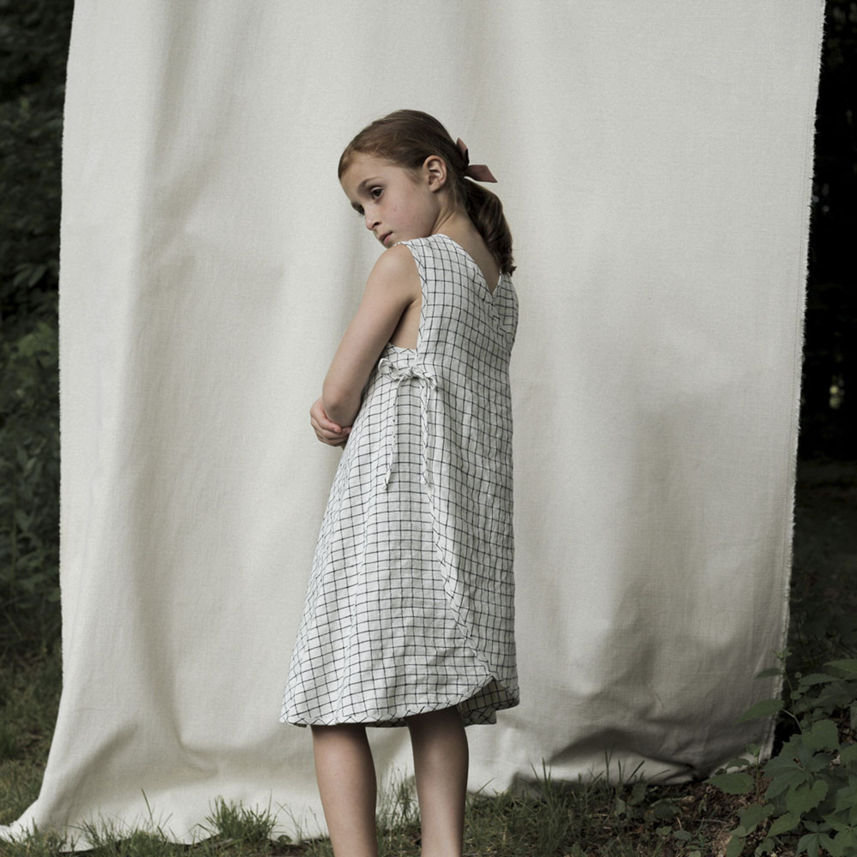 soor ploom Prim Dress 3y　ワンピース　チュニック soor ploom Prim Dress, Graph Paper 3Y