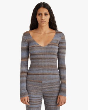 paloma wool concordia ニット Vネック Sサイズ 2way Paloma Wool Concordia Knit Sweater - Blue | Garmentory