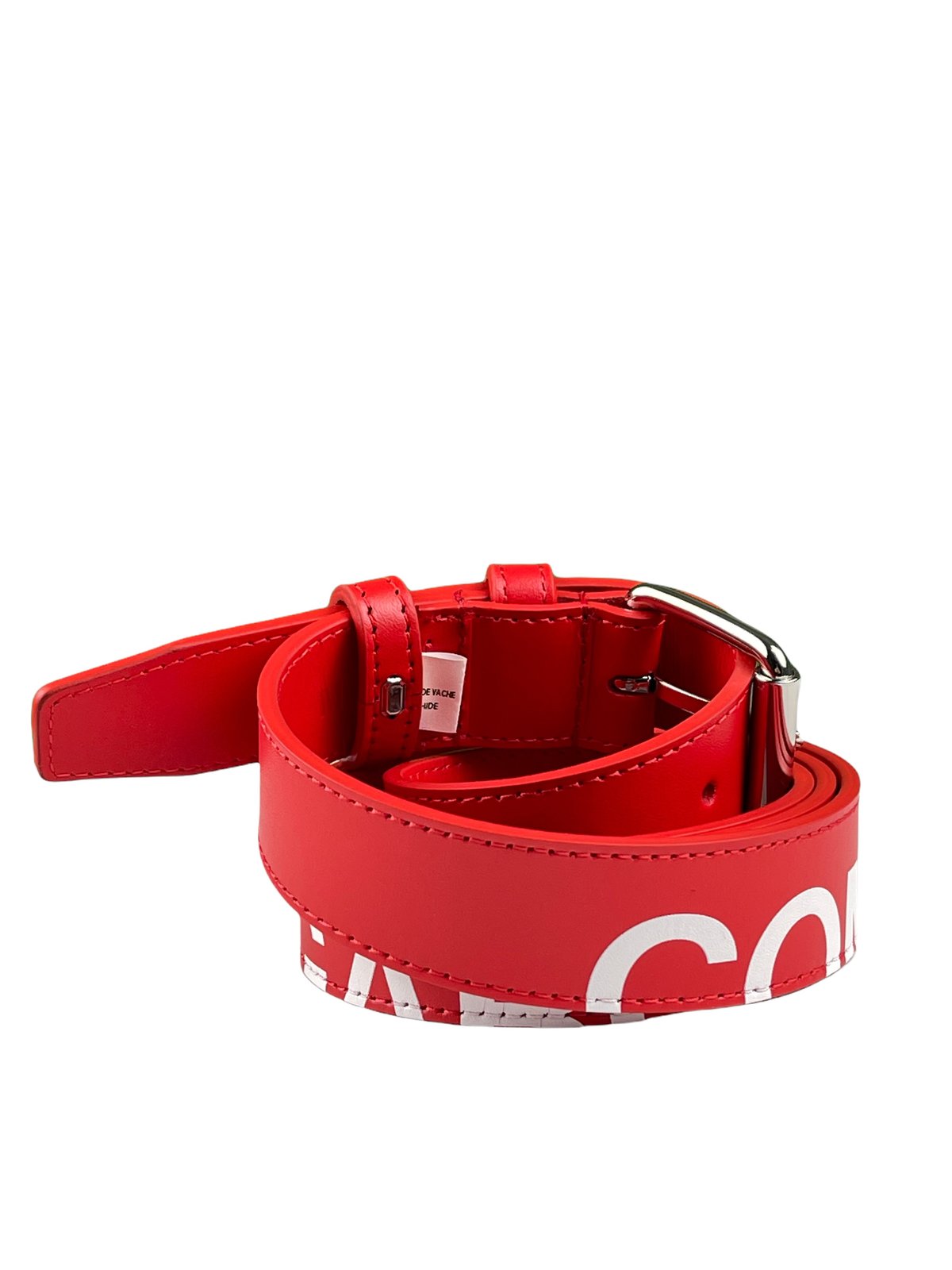 Comme Des Garçons Huge Logo Belt - Red | Garmentory