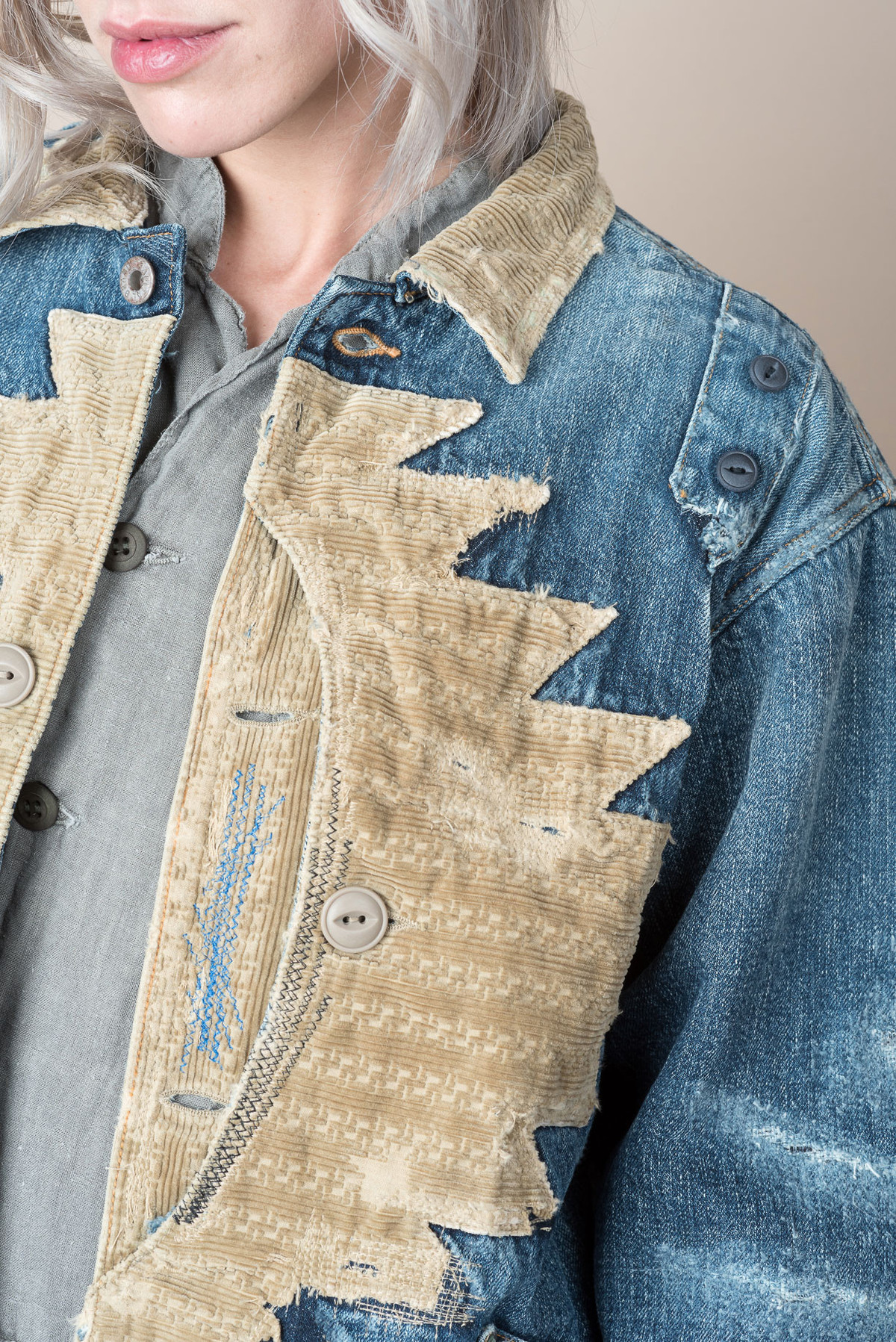 Kapital St. Domingo Thunderbird Jacket In Denim | Garmentory