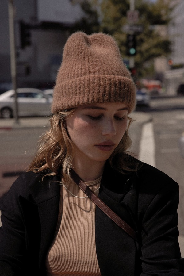 Janessa Leone Piper beanie - Whiskey | Garmentory display picture 3