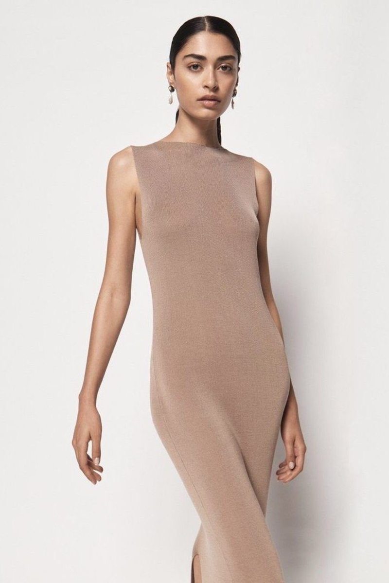 St. Agni Vas Knit Dress - Oak | Garmentory