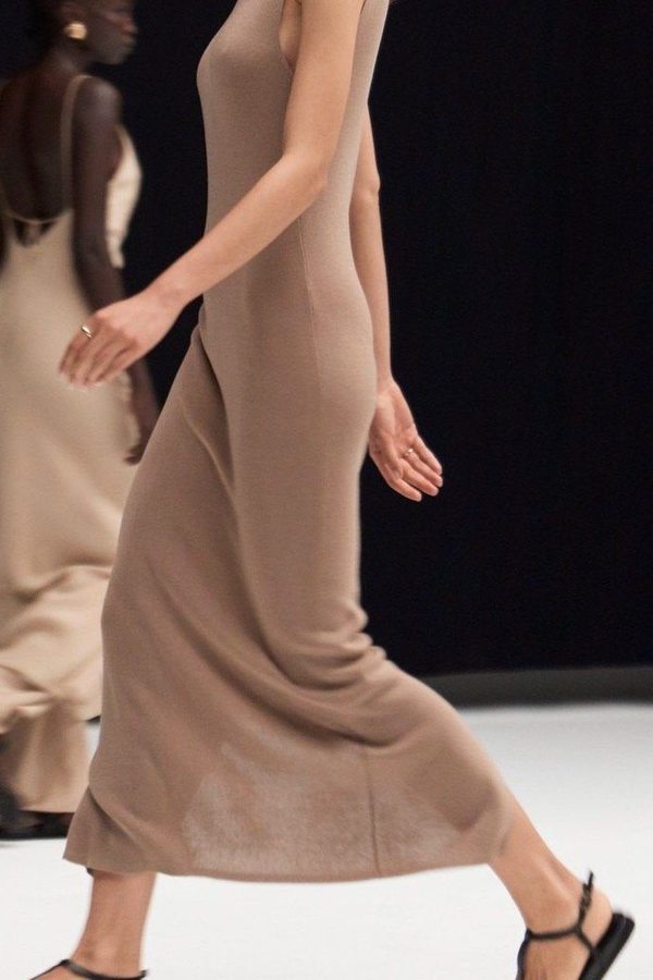 St. Agni Vas Knit Dress - Oak | Garmentory