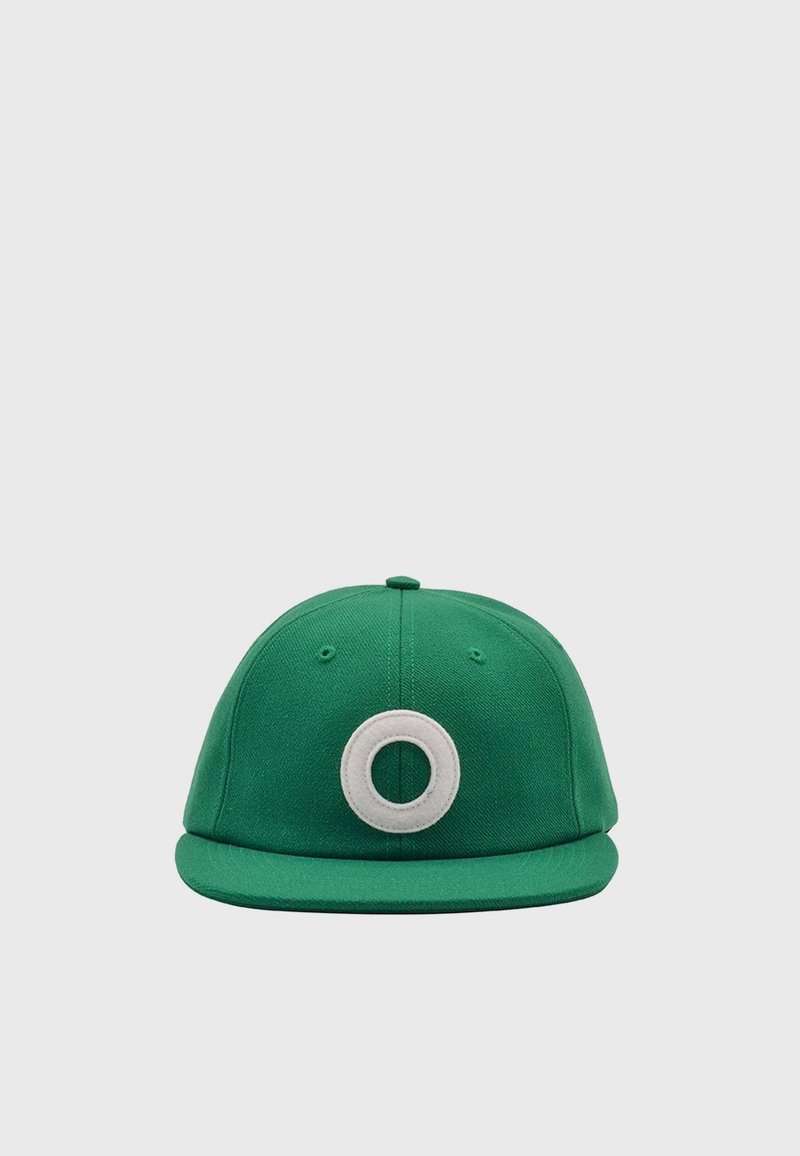 Pop Trading Company O 6 Panel Hat - Dark green/white