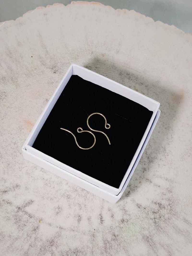 Beatriz Palacios Moon Small Open Hoops