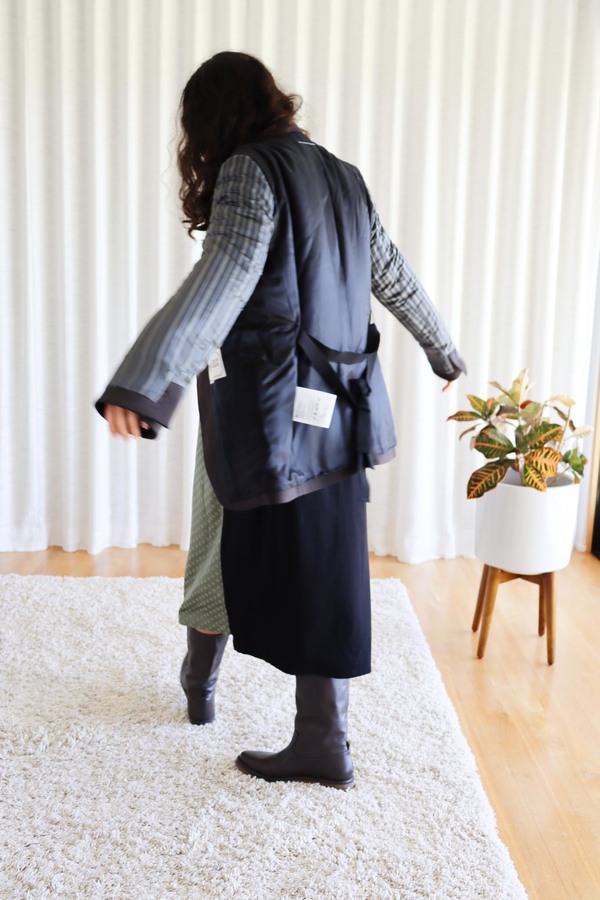 ジャケット・アウター MM6 maison margiela insideout coat MM6 Maison Margiela Off-White Inside-Out Coat MM6 Maison Margiela