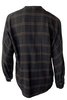 VINCE Shadow Plaid Band Collar Pullover - Black - Thumbnail 2