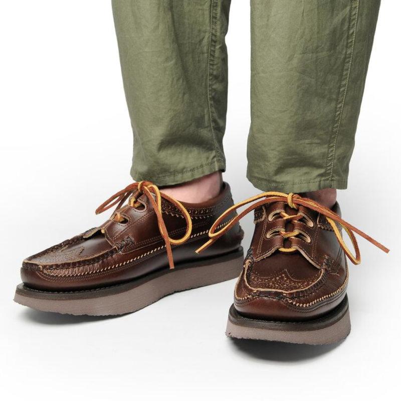 YUKETEN GHILLIE MOC ギリーモック モカシンブーツ　ブラウン Wingtip Ghillie Moc Rocker DB - G 24SS — YUKETEN