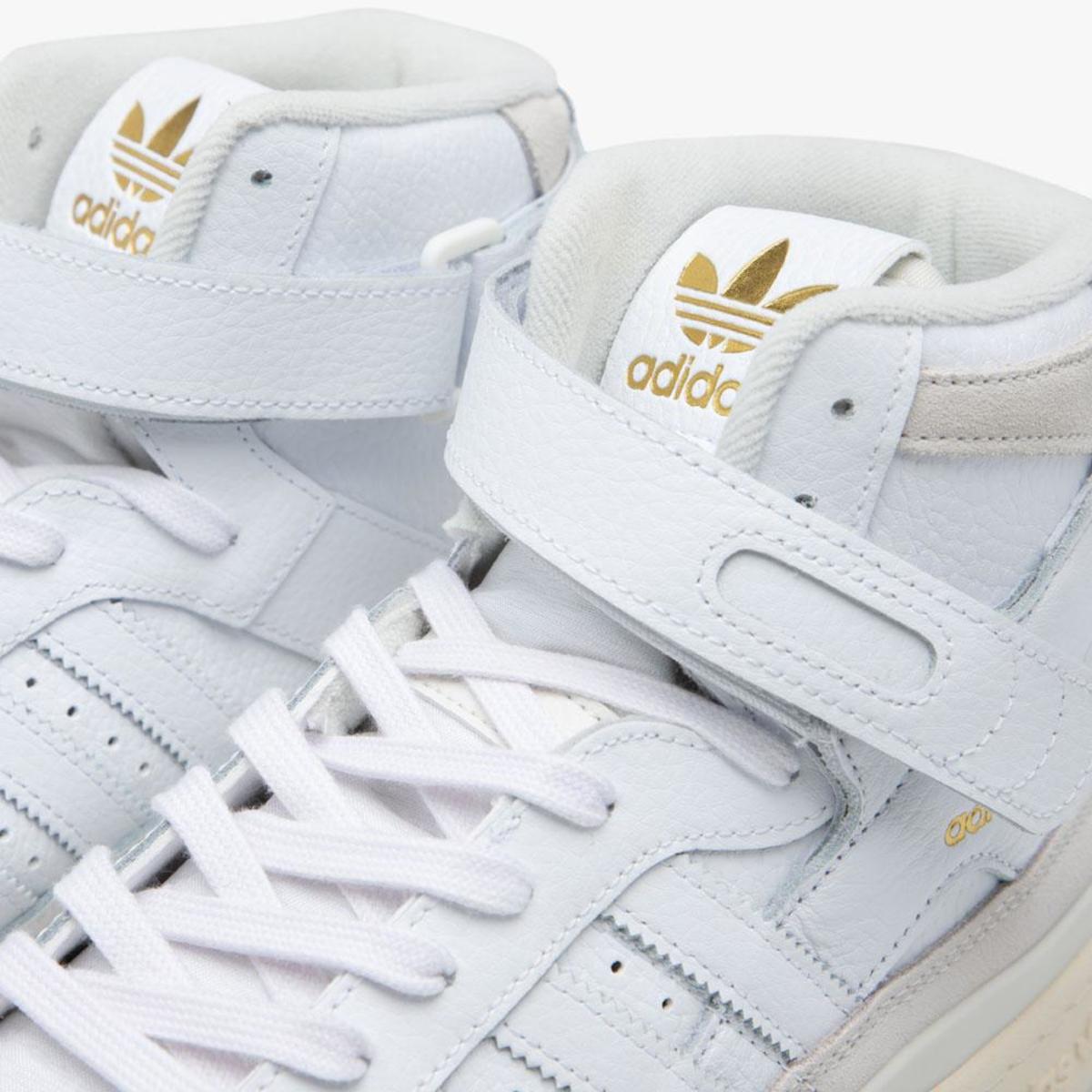 adidas gazelle silver green womens adidas Forum Mid (H00749), White/Gold Metallic / 8
