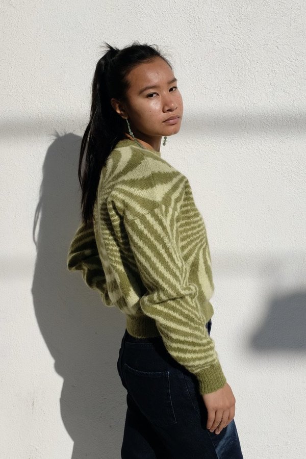 Paloma Wool Matrix Sweater - Medium Green | Garmentory
