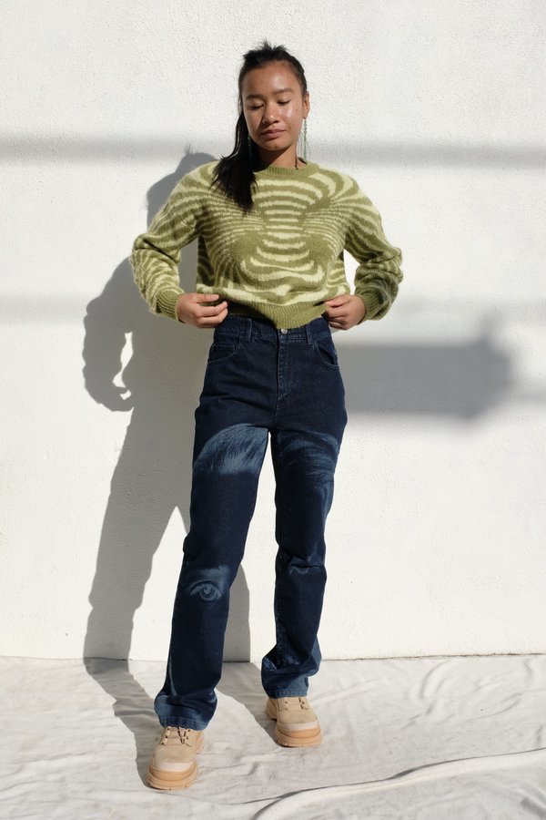 Paloma Wool Matrix Sweater - Medium Green | Garmentory